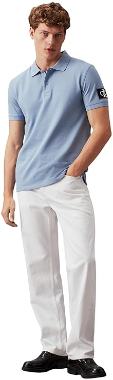 Calvin Klein Men's Solid Regular Fit Polo T-Shirt